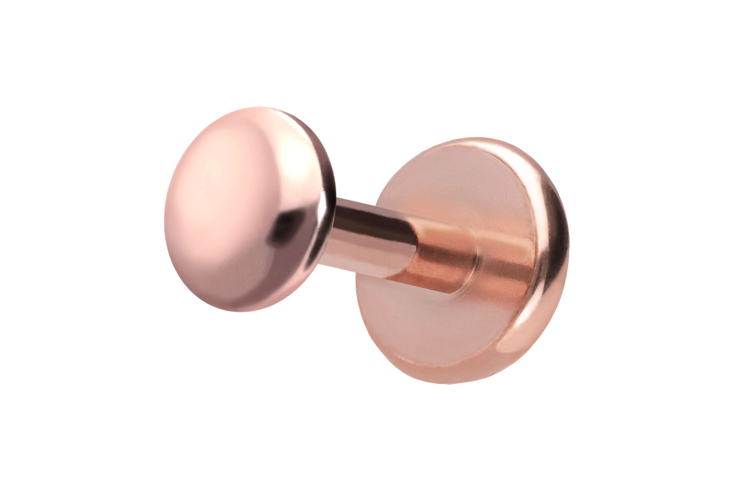 Titan Labret Piercing mit Push Fit DISC